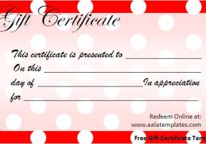 Templates for Gift Certificates Free Downloads Birthday Gift Certificate Templates New Calendar