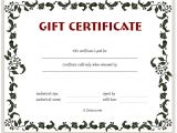 Templates for Gift Certificates Free Downloads Gift Certificate Template Floral Design Dotxes