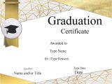 Templates for Graduation Certificates Graduation Certificate Template Customize Online Print