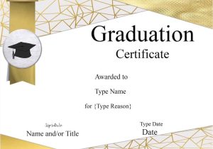 Templates for Graduation Certificates Graduation Certificate Template Customize Online Print