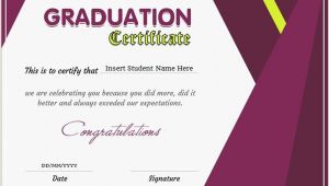 Templates for Graduation Certificates Graduation Certificate Templates for Ms Word