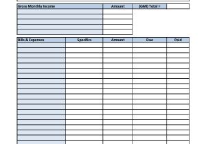 Templates for Household Budgets Household Budget Template 9 Free Sample Example