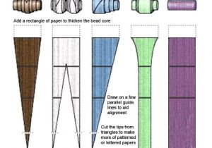 Templates for Paper Beads Guide to Making Paper Beads Big Bead Little Beads
