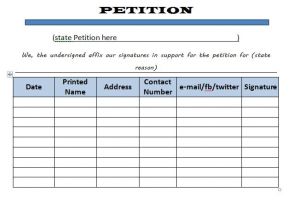 Templates for Petitions 30 Petition Templates How to Write Petition Guide