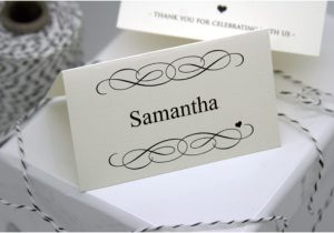 Templates for Place Cards for Weddings Free Diy Printable Place Card Template and Tutorial