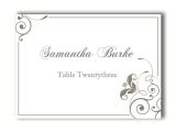 Templates for Place Cards for Weddings Place Cards Wedding Place Card Template Diy Editable