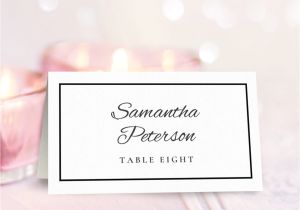 Templates for Place Cards for Weddings Wedding Place Card Template Free Download Printable