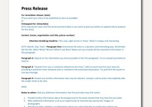 Templates for Press Releases Free Press Release Template Impress Journalists In Seconds