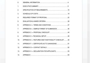 Templates for Proposals In Word Request for Proposal Rfp Template 56 Page Ms Word 2