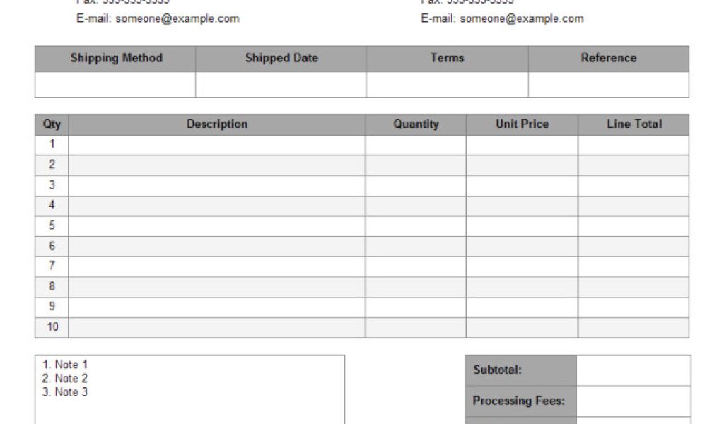 Templates For Purchase Orders Purchase Order Free Purchase Order