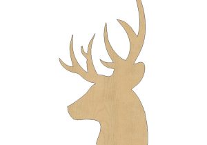 Templates for Wood Cutouts Deer Head Cutout Shape Laser Cut Unfinished Wood Shapes Craft