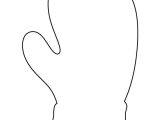 Templates for Wood Cutouts Mitten Pattern Use the Printable Outline for Crafts