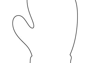 Templates for Wood Cutouts Mitten Pattern Use the Printable Outline for Crafts