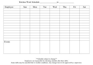 Templates for Work Schedules 13 Blank Weekly Work Schedule Template Images Free Daily