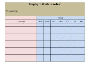 Templates for Work Schedules 21 Samples Of Work Schedule Templates to Download Sample