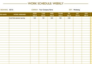 Templates for Work Schedules Free Work Schedule Templates for Word and Excel