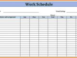 Templates for Work Schedules Work Schedule Template Weekly Schedule All form Templates