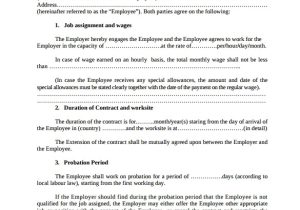 Temporary Contract Of Employment Template 23 Sample Employment Contract Templates Docs Word