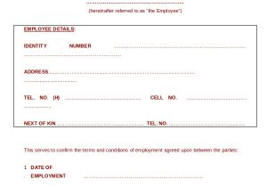 Temporary Employment Contract Template Free Download Employment Contract Template 21 Sample Word Apple