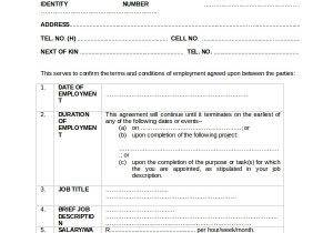 Temporary Employment Contract Template Free Download Sample Employment Contract 18 Documents In Word Pdf