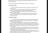 Temporary Employment Contract Template Free Download Temporary Employment Contract Agreement Template with
