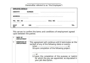 Temporary Work Contract Template 17 Employment Contract Samples Examples Templates