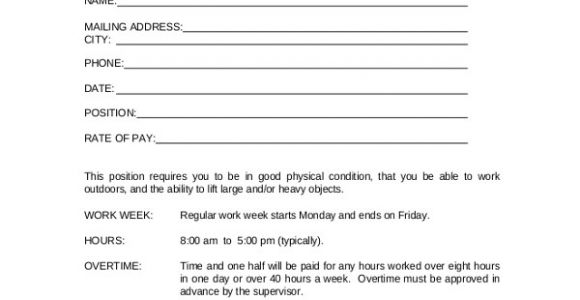 Temporary Work Contract Template 17 Sample Employment Contracts Pdf Word