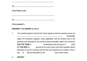 Tenancy Contract Template Uk Tenancy Agreement Templates Free Download Edit Print