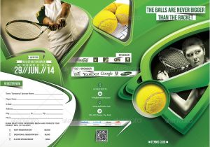 Tennis Brochure Template Tennis Competition Trifold Brochure Template by