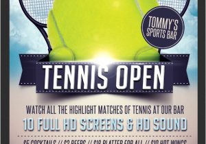 Tennis Brochure Template Tennis Flyer Template Flyerstemplates