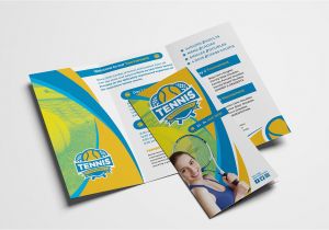 Tennis Brochure Template Tennis Tri Fold Brochure Template Psd Ai Vector
