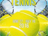 Tennis Brochure Template Tennis Wimbledon Psd Flyer Template Facebook Cover