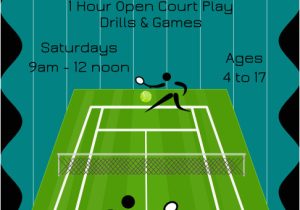 Tennis Flyer Template Free Download A Free Tennis Clinic Flyer Template for Inkscape