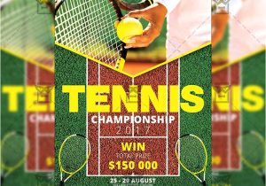 Tennis Flyer Template Free Tennis Championship Sport A5 Flyer Template