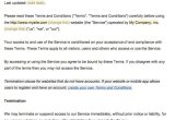 Term and Condition Template Sample Terms and Conditions Template Termsfeed
