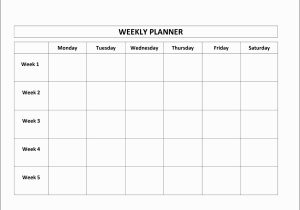 Term Calendar Template 11 Weekly Time Planner for Students Sampletemplatess