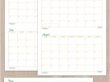 Term Calendar Template 2017 Half Size Monthly Calendar Printables