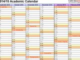 Term Calendar Template Academic Calendars 2014 2015 as Free Printable Pdf Templates