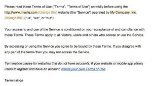 Term Of Use Template Sample Terms Of Use Template Termsfeed