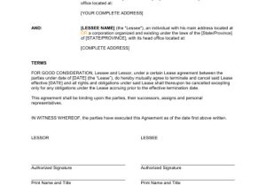 Termination Of Employment Contract by Mutual Agreement Template Mutual Cancellation Of Lease Template Sample form