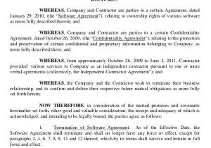 Termination Of Employment Contract by Mutual Agreement Template Sample Contract Termination Agreement 11 Examples In