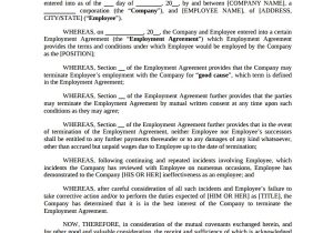 Termination Of Employment Contract by Mutual Agreement Template Sample Employment Termination Agreement 8 Free