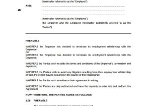 Termination Of Employment Contract by Mutual Agreement Template Sample Employment Termination Agreement Templates 5