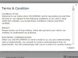 Terms and Conditions Template for Online Shop Magento One Page Step Checkout Extension with Responsive