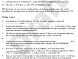 Terms Of Employment Contract Template Employment Contract Template Free Contract Of Employment