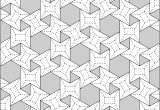 Tessellating Shapes Templates 3 6 3 6 Waterbomb Flagstone Tessellation Crease Pattern