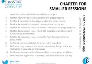Test Charter Template Test Charter Template Image Collections Template Design