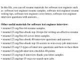 Test Engineer Resume Headline top 8 software Test Engineer Resume Samples
