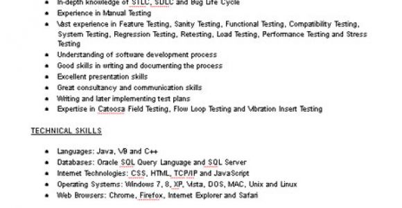 Test Engineer Resume Test Engineer Resume Sample Limeresumes