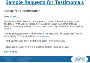 Testimonial Request Email Template Customer Testimonial